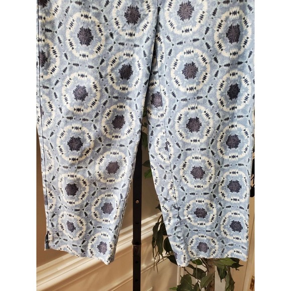 Talbots Womens Blue Mid Rise Casual Straight Leg Stretch Pants Size Petites 8 - Picture 3 of 10